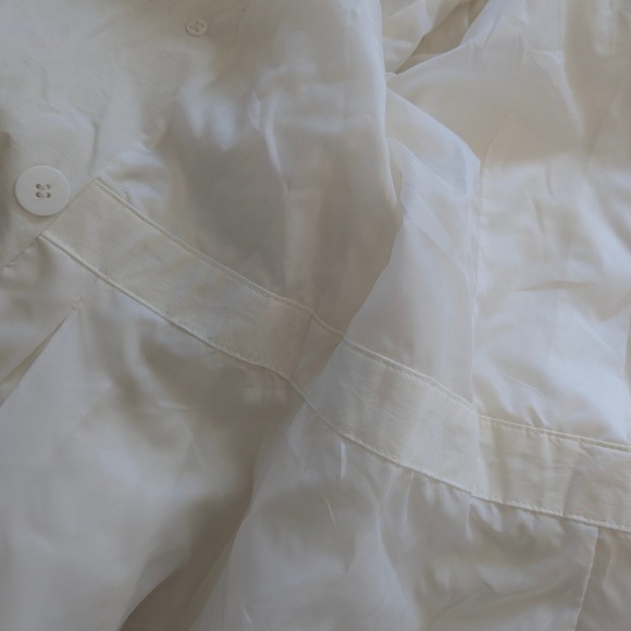 Esprit Womens Off White Double Breasted Belted Trench Coat Jacket Size Small - Picture 10 of 14